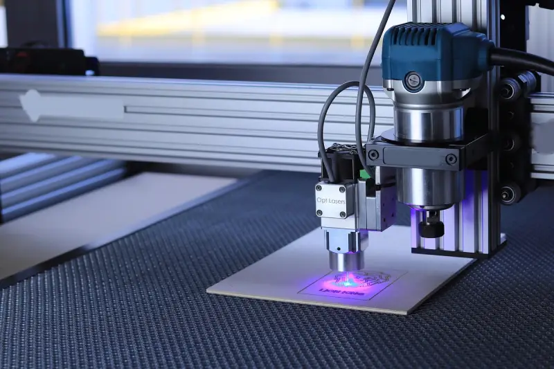 Processo de corte a laser em metais