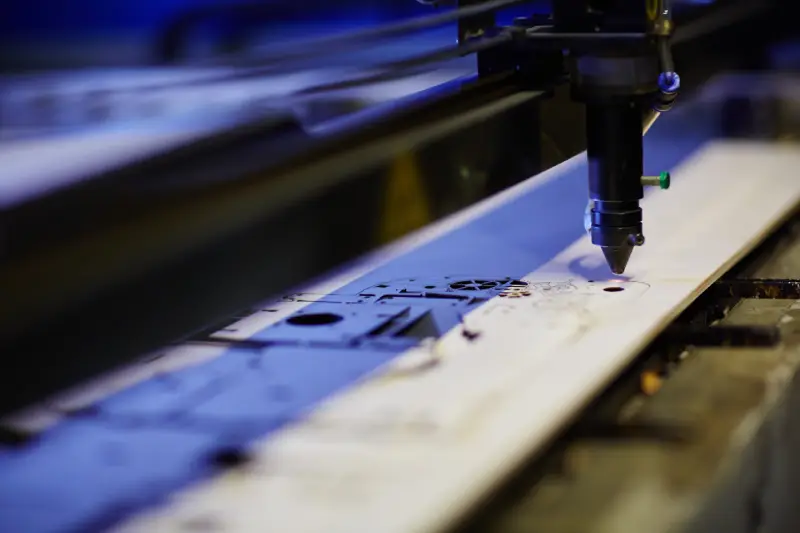 Lâminas de facas produzidas a laser